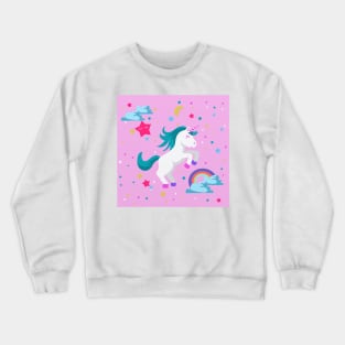 Pink Unicorn Crewneck Sweatshirt